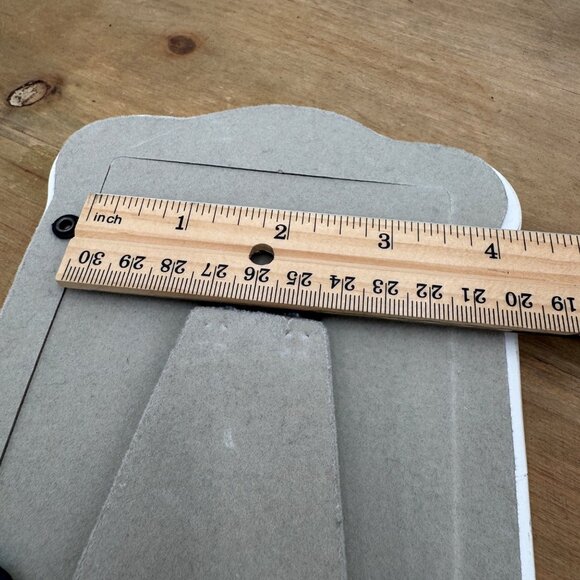 Porcelain Picture Photo Frame Floral detail cottage core farmhouse 3.5” x 5” - Picture 10 of 11